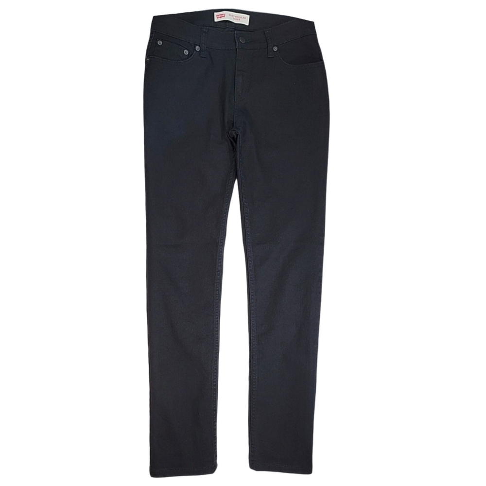 🄽🄴🅆 Levi's 502 Regular Taper Performance Flex Fit Black Jeans • Boys 16 28x30